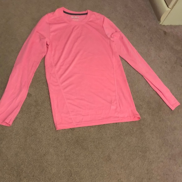 Pink Modest long sleeves activewear stretch Gym workout Lightweight Exercise top - Picture 8 of 16